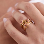 Anello Fiore di Bouganville sospeso - immagine 12