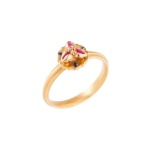 Anello Fiore di Bouganville sospeso