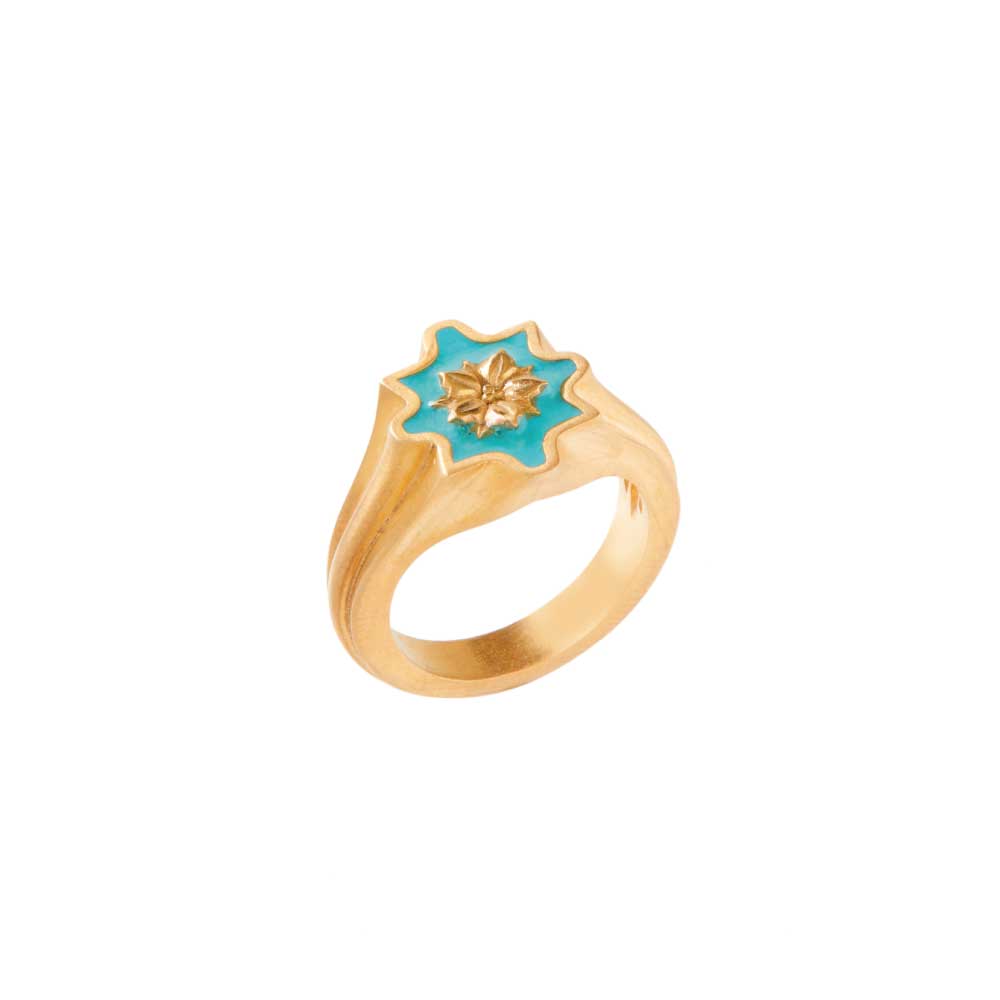 Anello-fiore-di-Fico-piccolo-tiffany-Roberta-Vitanza-4.jpg Anello chevalier fiore di Fico d'India piccolo - immagine 1