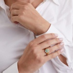 Anello chevalier fiore di Fico d’India grande - immagine 2
