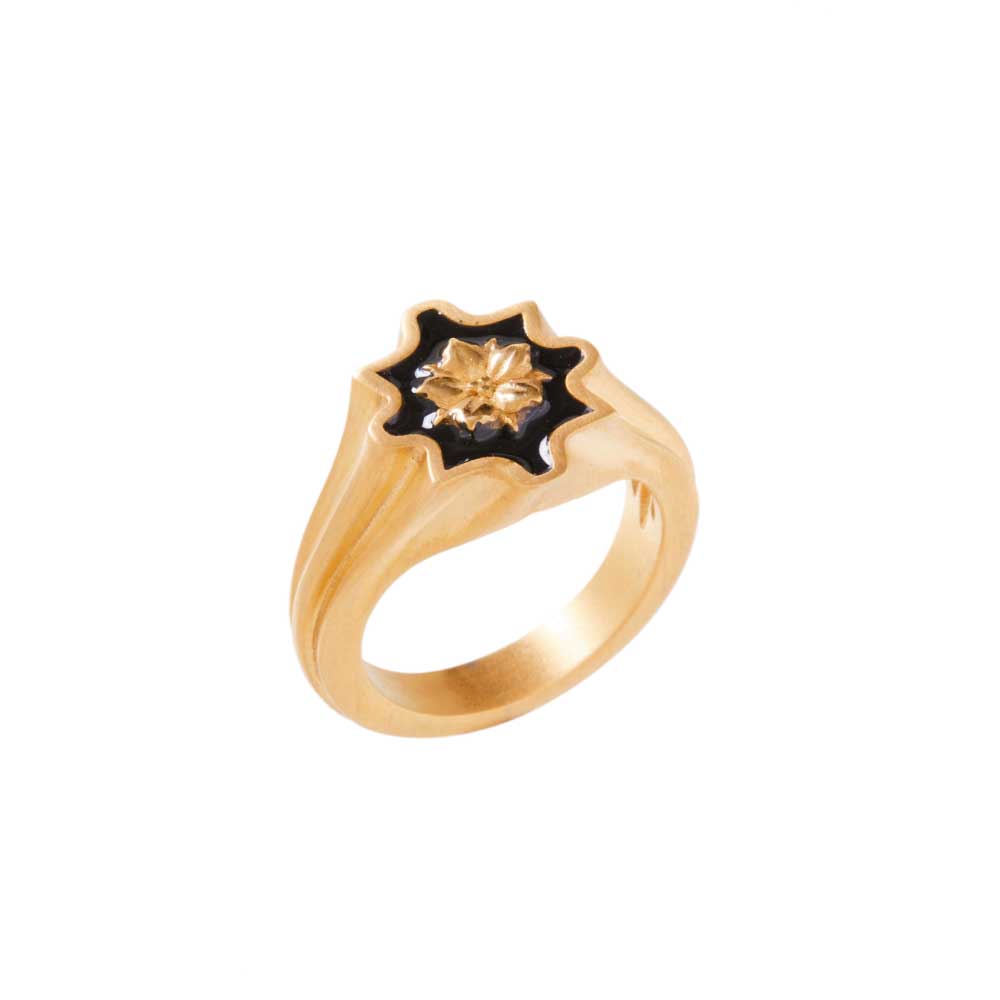 Anello-fiore-di-fico-grande-nero-Roberta-Vitanza.jpg Anello chevalier fiore di Fico d’India grande - immagine 1