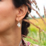 Combo Orecchini bicolore con perla Goccia di Taormina - immagine 3