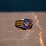Anello Chevalier Fiore di Fico d’India Blu Oltremare grande - Limited Edition - immagine 3